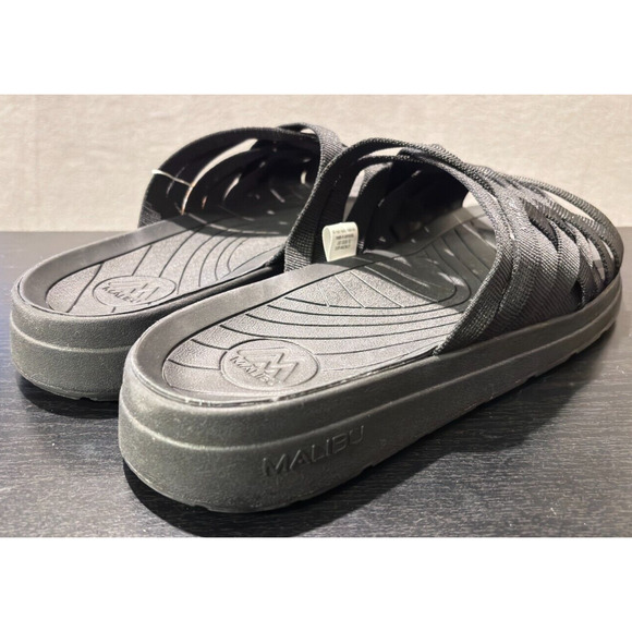 MALIBU SANDALS Zuma EVA Rubber Nylon Black Men's Size 13 Sandals - Picture 6 of 9